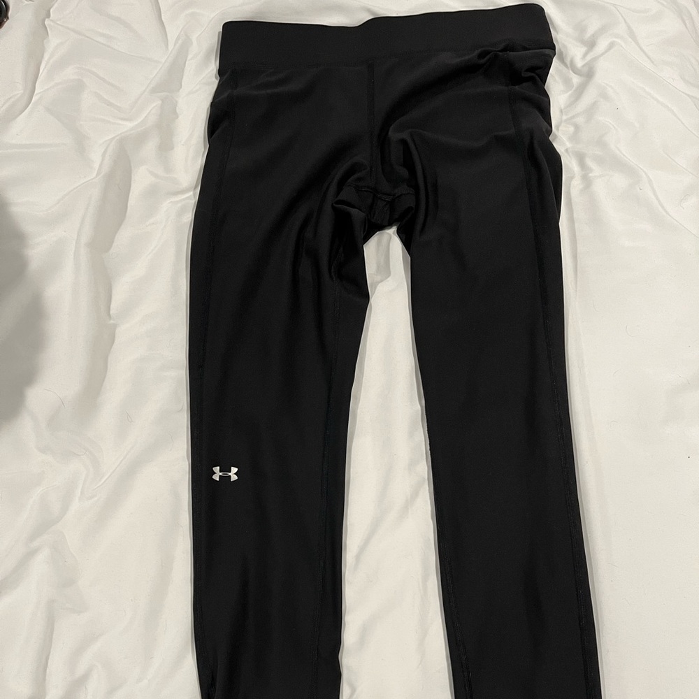womens large black Under Armor leggings